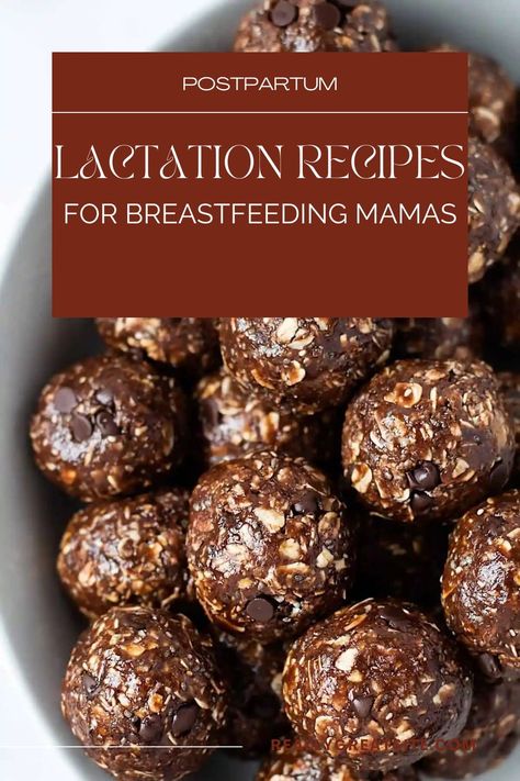 Five easy lactation recipe balls for breastfeeding moms. These lactation balls can help boost mamas milk supply. #breastfeeding Lactation Bites, Chocolate Energy Bites, Chocolate No Bake, Breastfeeding Snacks, Mother's Milk, Lexi's Clean Kitchen, Easy To Make Snacks, Bite Size Snacks, Breastfeeding Foods