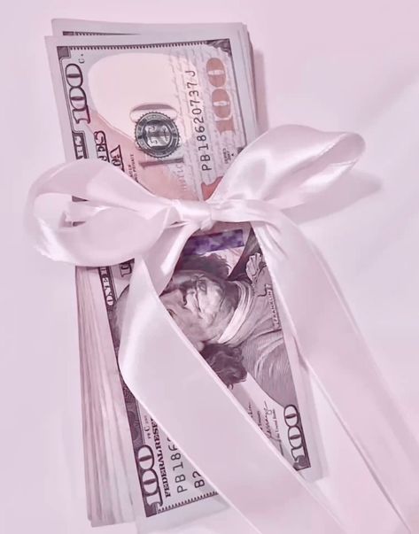 Money With Pink Bow, Erin Aesthetic, Aphrodite Aesthetic, Royal Core, Money Vision Board, Money Icons, Mo Money, Happy Stuff, Dream Music