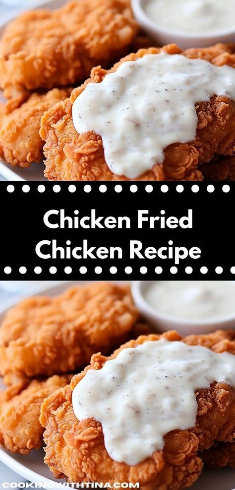 Craving a comforting meal? This Chicken Fried Chicken recipe delivers mouthwatering flavor and crispy goodness. It's an easy dinner idea that your whole family will love, making weeknight meals a breeze. Fried Boneless Skinless Chicken Thigh Recipes, Chicken Fried Chicken Easy, Fried Boneless Chicken Thighs, Chicken Fried Chicken Recipe, Boneless Chicken Recipes, Fried Chicken Thighs, Chicken Fried Chicken, Easy Fried Chicken, Fried Chicken Cutlets