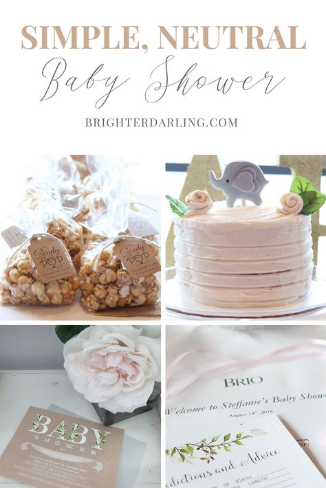 Simple Baby Girl Shower Ideas, Minimalist Baby Shower Ideas Girl, Feminine Baby Shower Ideas, Neutral Floral Baby Shower Ideas, Classy Baby Shower Themes, Simple Baby Shower Ideas Girl, Spring Baby Girl Shower Ideas, Baby Shower Nutrual, Low Key Baby Shower Ideas