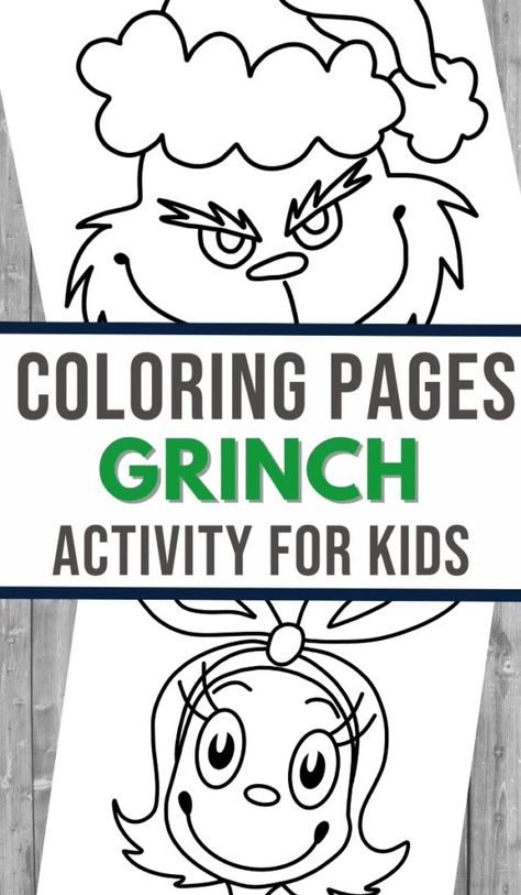 Opposite Characters, Grinch Coloring Pages, Grinch Characters, Grinch Crafts, The Grinch Movie, Grinch Christmas Party, Whoville Christmas, Grinch Party, Free Workbook