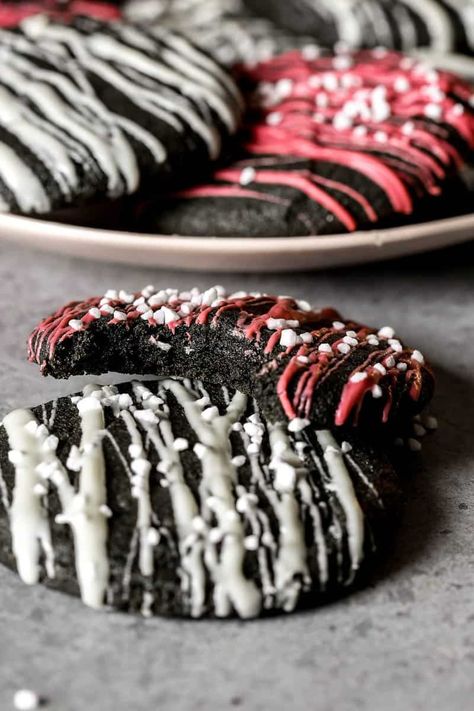 Black Sesame Cookies — Zestful Kitchen Black Sesame Cookies, Tahini Cookies Recipe, Black Tahini, Easy Dough, Black Sesame Paste, Ruby Chocolate, Sesame Paste, Sesame Cookies, Tahini Cookies