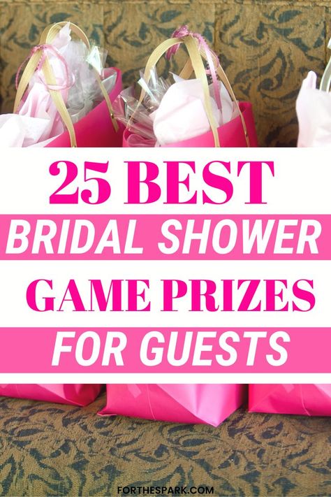 bridal shower game prizes Gifts For Bridal Shower Games, Bridal Shower Game Prizes, Diy Bridal Shower Games, Shower Game Prizes, Bridal Shower Baskets, Simple Bridal Shower Decorations, Bridal Shower Games Prizes, Best Bridal Shower Gift, Bridal Shower Prizes