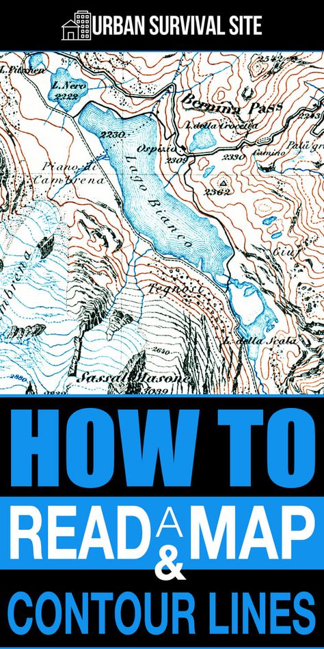 How To Read A Map, Maps In Books, How To Read A Compass How To Use, Maps Contour Lines, Land Navigation, Underground Railroad Map, Compass Navigation, Map Reading, Contour Lines