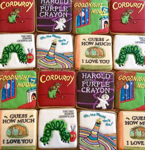 Book Themed Cookies, Book Sugar Cookies, Storybook Cookies, Book Cookies, School Cookies, Baby Cookie, Children's Story Book, Storybook Baby Shower, Book Cakes