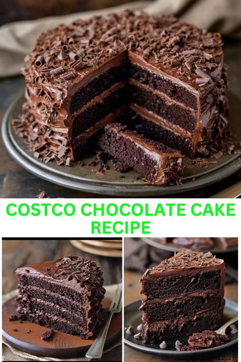 Costco All American Chocolate Cake Copycat Recipe, All American Chocolate Cake Costco Recipe, Costco Chocolate Cake Filling Recipe, Costco All American Chocolate Cake Recipe, Costco Chocolate Cake Recipe, Costco Chocolate Cake Copycat, Costco Cake Recipe, Costco Copycat Recipes, Costco Cake Filling Recipe