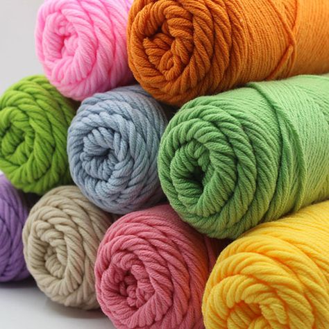 Cheap thick yarn for knitting, Buy Quality thick yarn directly from China yarn for knitting Suppliers: 6pcs/lot Lovers Cotton thread Natural milk cotton 3mm thick yarn for knitting Baby wool yarn Crochet thread Hand knitting ZL6 Milk Cotton Yarn, Soft Milk, Sewing Equipment, Hand Knitting Yarn, Thick Yarn, Hand Dyed Yarn, Soft Yarn, Knitted Bags, Knitting Inspiration