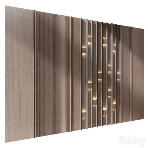 wall panels | set 401 - Other decorative objects - 3D model Wall Panel 3d Warehouse, Administrative Design, Wall Partition Design, Panel 3d, Wall Panel Design, Wall Panelling, 3d Panels, Dining Room Interiors, Living Room Partition