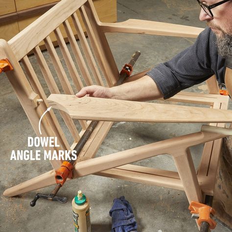 How To Build a DIY Danish Modern Chair | DIY Done Right Lounge Chair Diy, Creative Chair, Wooden Chair Plans, Danish Modern Chairs, Danish Lounge Chair, Wooden Lounge Chair, Chair Woodworking Plans, Chair Diy, Wood Chair Design