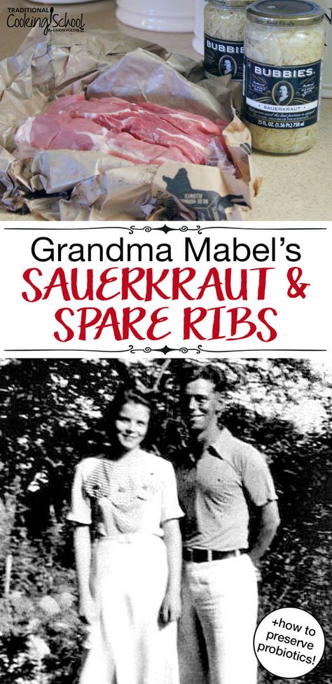 Spare Ribs With Sauerkraut Recipe, Sauerkraut And Beef Recipes, Sauerkraut And Spareribs Recipe, Sauerkraut And Ribs, Spare Ribs And Sauerkraut Crock Pot, Short Ribs And Sauerkraut, Pork Ribs And Sauerkraut Oven, Meals With Sauerkraut, Country Ribs And Sauerkraut