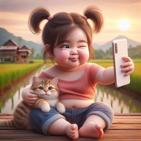 Image Cat, Cute Cartoon Pictures, Pinturas Disney, Cute Love Cartoons, Cute Cat Gif, Baby Cartoon, Cartoon Images, Funny Cat Videos, Cartoon Pics