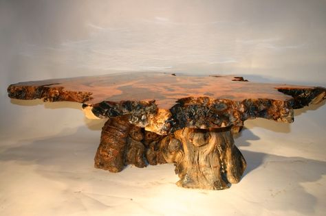 Burlwood Coffee Table, Tree Stump Coffee Table, Burl Table, Tree Trunk Coffee Table, Stump Coffee Table, Slab Coffee Table, Redwood Burl, New Zealand Art, Coffee Tables For Sale