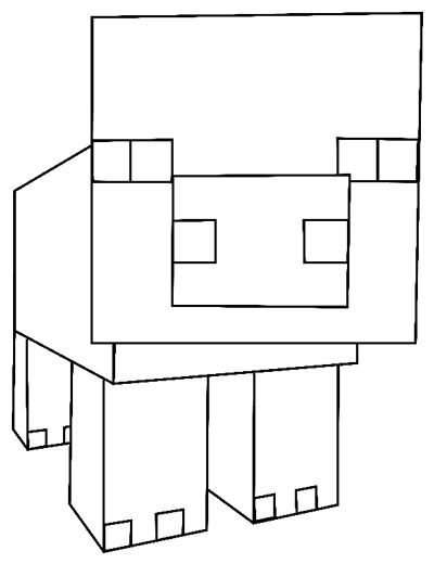 How to Draw Pig From Minecraft with Easy Step by Step Drawing Tutorial STEP 9 Minecraft Pig Face, Minecraft Pig, Easy Step By Step Drawing, Minecraft Coloring Pages, Pig Drawing, Pig Face, Minecraft Drawings, Minecraft Bedroom, How To Draw Steps