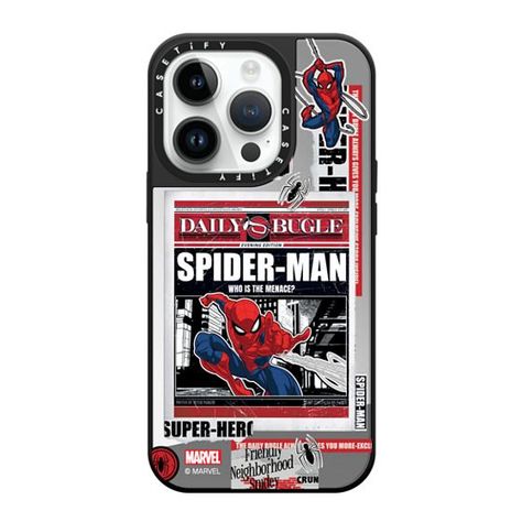 Newspaper Sticker, Cartoon Super Hero, Spider Mans, Spider Man Mask, 15 Aesthetic, Aesthetic Case, Super Hero, Iphone 13, Spiderman