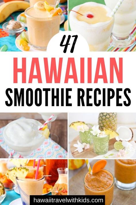 Fruit Vitamins, Hawaii Tips, Tropical Smoothie Recipes, Breakfast Favorites, Tropical Food, Fresh Smoothies, Smoothies Recipes, Summer Smoothies, Smoothie Drink Recipes