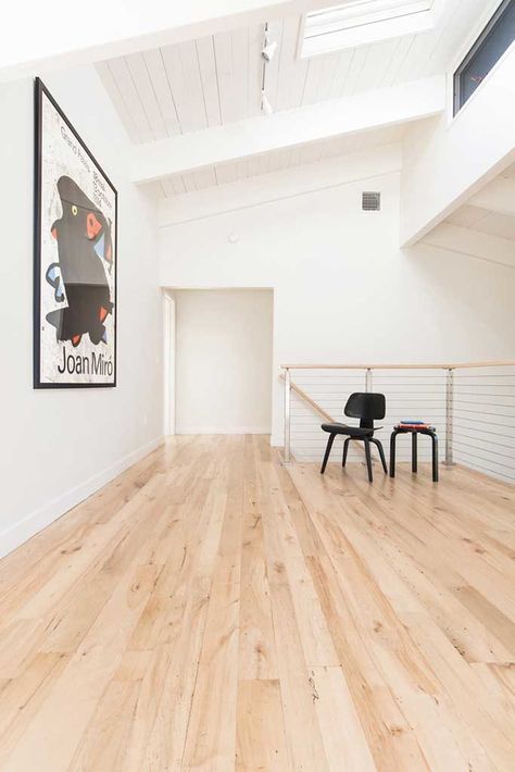 Reclaimed Maple Flooring In Private Home - Finish is Vermont Naturals Water Based Polyurethane Maple Laminate Flooring, Maple Wood Flooring, Maple Flooring, Maple Hardwood Floors, Hickory Flooring, Maple Floors, Light Hardwood, Light Hardwood Floors, Light Wood Floors