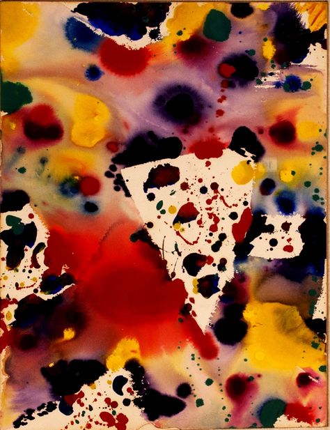 Untitled (1973) – Gouache – Sam Francis Experimental Painting, Sam Francis, Abstract Art Images, Architecture Collage, American Painting, Mark Rothko, Abstract Painters, Paul Klee, Famous Art