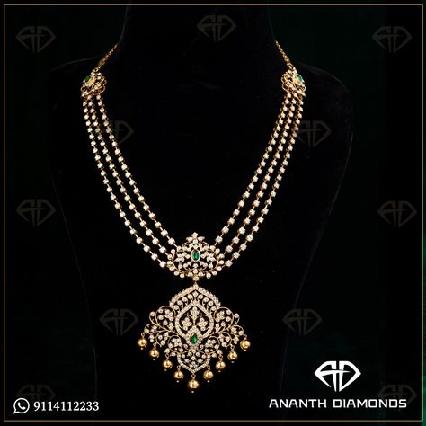 Closed Setting Diamond Haram, Closed Setting Diamond Necklace, Close Setting Diamond Jewellery, Close Setting Diamond Necklace, Diamond Haram, Latest Gold Jewellery, Bridal Diamond Necklace, Temple Jewelry Necklace, Antique Gold Earrings