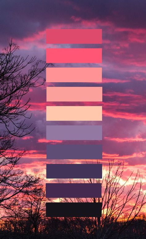 farmland in scenic rural areas. Color ... Flat Color Palette, Color Schemes Colour Palettes, Palette Art, Red Sunset, Color Palate, Color Palette Design, Sunset Colors, Aesthetic Colors, Colour Board