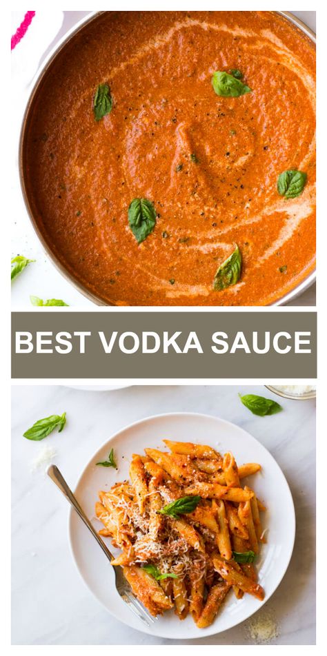 Vodka Sauce No Vodka, Home Made Vodka Pasta Sauce, How To Make Vodka Sauce, Homemade Vodka Sauce Recipe, Healthy Vodka Sauce, Ala Vodka Sauce, Top Rated Recipes Of All Time, Pink Vodka Sauce Recipe, Pink Vodka Sauce