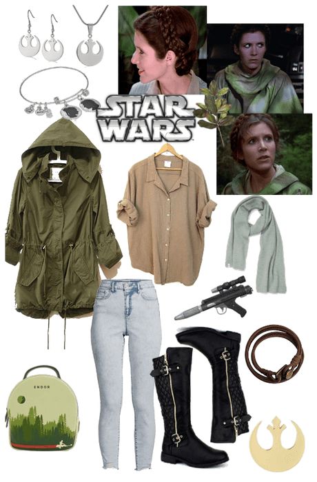 Leia Endor Outfit | ShopLook Casual Cosplay Star Wars, Star Wars Disney Bounding Inspired Outfits, Star Wars Blouse, Disney Bounding Outfits Star Wars, Star Wars Disneybound Summer, Star Wars Bounding Inspired Outfits, Star Wars Inspired Outfits Disneybound, Galactic Starcruiser Outfits, Mandalorian Inspired Outfit