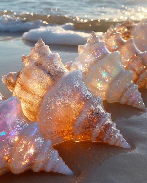 Shells shells shells 🐚☀️💎🌊 #shells #sea #summer #summervibes #waves #sparkle Sea Shell Aesthetic, June Art, Summer Core, Summer Beach Wallpaper, Ocean Shells, Shells Beach, Beach Shells, Jelly Wallpaper, Cute Summer Wallpapers