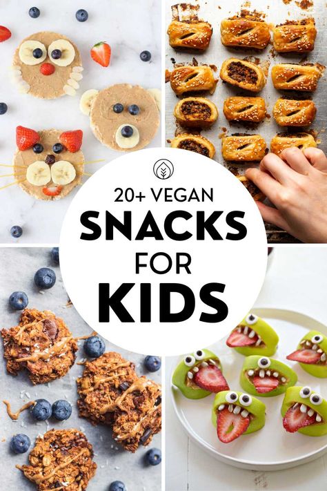 Vegan Snacks For Kids, Best Vegan Snacks, Recipes For Picky Eaters, Vegetarian Kids, Vegan Kids Recipes, Quick Bites, Easy Vegan Recipes, Vegan Snack Recipes, Picky Eaters Kids