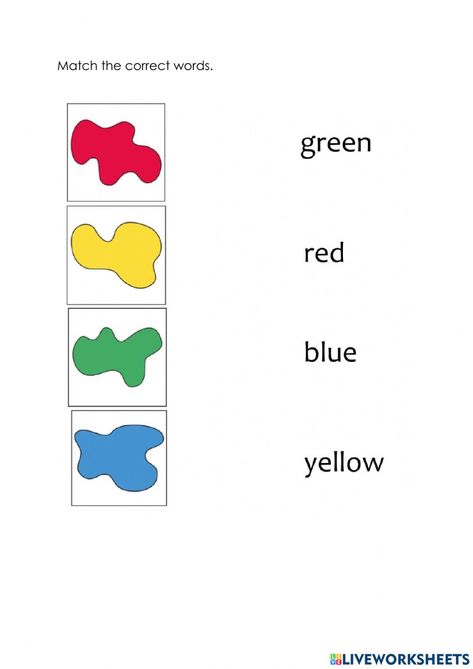 Ejercicio online de Colors para preschool Test For Kids, Kindergarten Colors, English Test, English As A Second Language (esl), English As A Second Language, Online Workouts, Vocabulary, Red Roses, Kindergarten