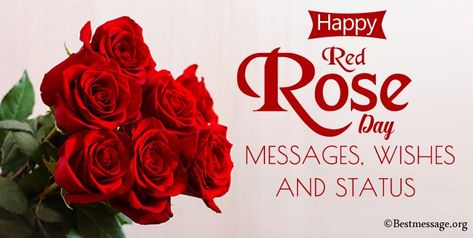 Happy Red Rose Day How To Wish Rose Day To Bf, Rose Day Special Quotes, Rose Day Quotes For Girlfriend, Rose Day Thought, Rose Day Wishes For Husband, Rose Day Wishes, Happy Rose Day, Rose Day, Rose Quotes