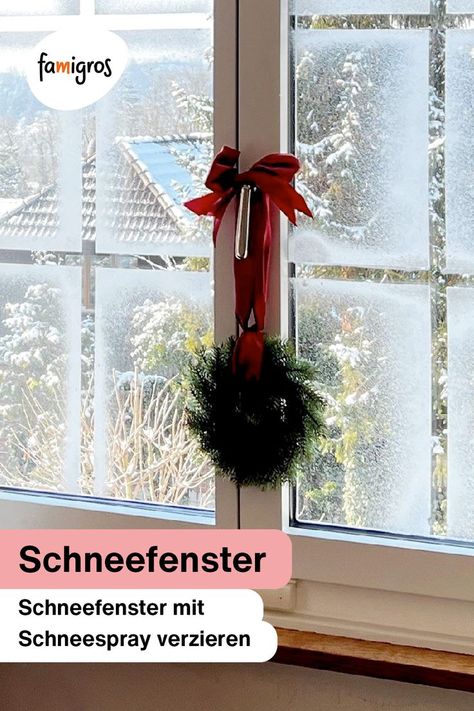 Mit unserem Schneefenster-Tipp lässt sich ganz einfach eine winterliche Stimmung in die warme Stube zaubern. Advent, Spray