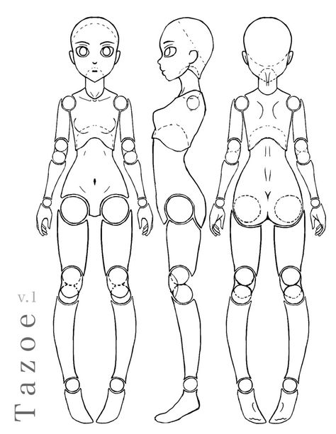 ArtStation - Tazoe v.1: Ball-Jointed Doll Design, Tezzerah . Doll Tattoo, Doll Drawing, Perspective Drawing Architecture, Doll Design, Oc Drawings, Ball Jointed Doll, Doll Sewing Patterns, Living Dolls, Figure Drawing Reference