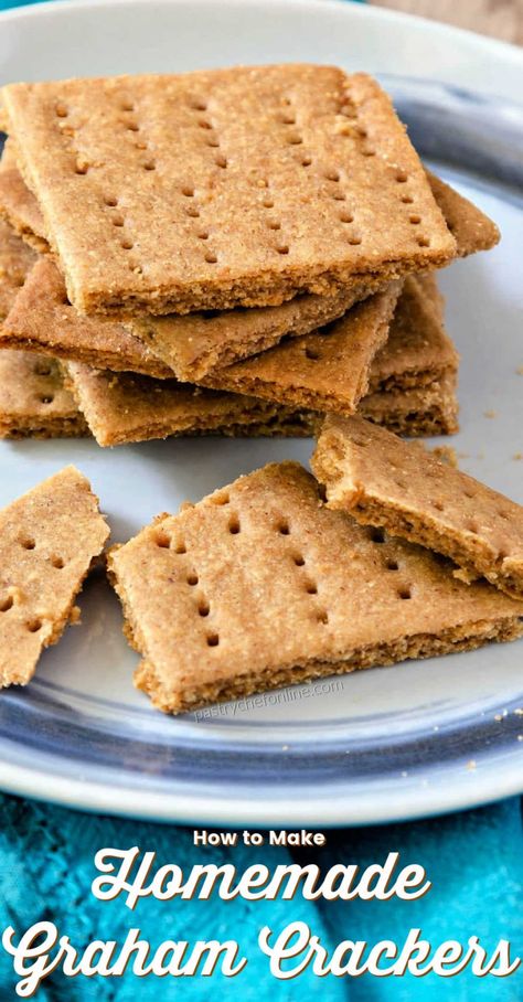 Gluten Free Graham Cracker Recipe, Gf Crust, Gf Graham Crackers, Graham Cracker Recipes, Gluten Free Graham Crackers, Gf Cookies, Biscuits Graham, Gluten Free Crackers, Homemade Graham Crackers