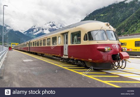 Swiss Railways, Vintage Train, Transportation, Passenger, Photo Image, Built In, High Resolution, Stock Images, The Unit