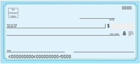 Free Blank Check Templates for Kids (Activities for Kids Included) - Go Science Girls Check Template Free Printable, Blank Check Template Free Printables, Blank Check Template, Cheque Template, Blank Cheque, Check Template, Story Telling Activities, Classroom Economy, Printable Checks