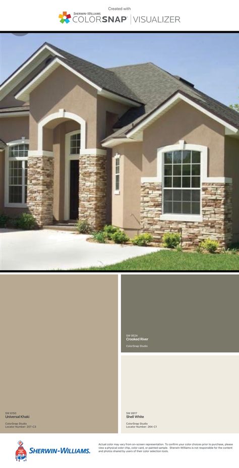 Beige House Exterior, Small Home Interior, Outdoor House Paint, Best Exterior House Paint, Paint Colors For House, Colors For House, House Colors Exterior, Exterior House Colors Combinations, House Paint Color Combination