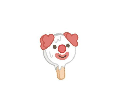 Cute Clown Drawing Aesthetic, Clown Wallpaper Cute, Bee And Puppycat Clown, Clowncore Tattoo, Cute Clown Wallpaper, Clown Drawing Aesthetic, Bee And Puppycat Tattoo, Puppycat Tattoo, Straykids Tattoo Ideas