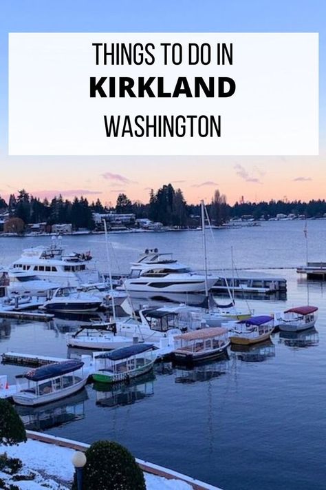 The city of Kirkland has a prime location right on the shores of Lake Washington. In this guide, we share 16 things to do in Kirkland. We share our favorite parks, restaurants, and hotels for visiting Kirkland, Washington. (Perfect for a staycation or a romantic getaway!) Washington Things To Do, Leavenworth Washington, Things To Do In Washington, Seattle Travel, Lake Washington, Kirkland Washington, Neighborhood Guide, Romantic Getaway, Board Covers