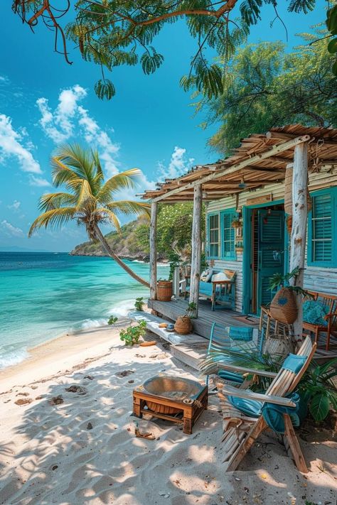 Beach Shack Aesthetic, Beach Shack Exterior, Beachside House, Small Beach Houses, Beach Path, Dream Life House, Hidden Places, Dream Beach Houses, House By The Sea