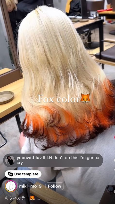 fox hair Fox Color Hair, Fox Hair Dye, Fox Hair Color, Perfect Curly Hair, Peekaboo Hair Colors, Fox Hair, Peekaboo Hair, Hair Photography, Beautiful Hair Color