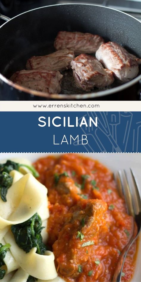 Sicily Food Sicilian Recipes, Sicilian Easter Recipes, Authentic Italian Recipes Sicily Sicilian Food, Sicilian Food, Italian Pasta Sauce, Goat Recipes, Italian Meals, Lamb Recipe, Italian Dinner Recipes