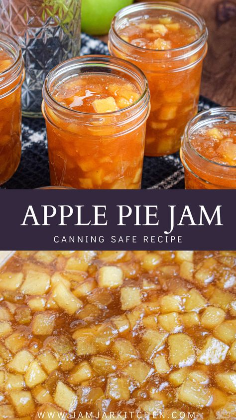 Fall apple preserving recipe Gala Apple Canning Recipes, Canning With Apples Recipes, Apple Cinnamon Jam Recipe, Dutch Apple Jam, Apples Canning Recipes, Canned Apple Jam, Spiced Apple Jam Recipe, Apple Maple Jam, Pomegranate Canning Recipes