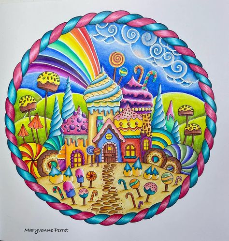 Johanna Basford Magical Worlds, Magical Worlds Johanna Basford, Worlds Of Wonder Johanna Basford, Candy House, Johanna Basford Coloring Book, Small Victories, Basford Coloring, Johanna Basford Coloring, Johanna Basford