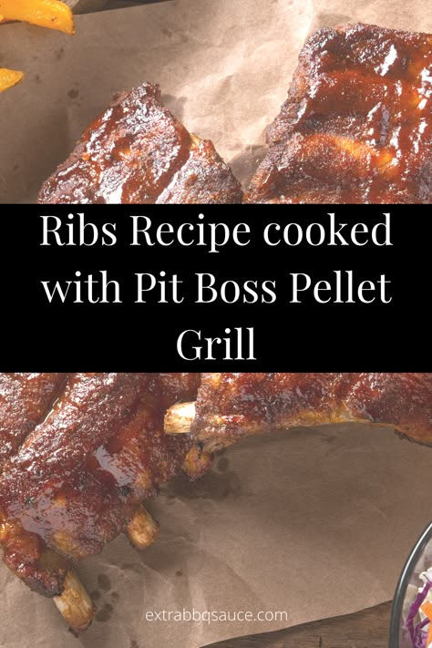 Pork Ribs Pellet Smoker, Pitt Boss Pellet Smoker Recipes, Cooking Ribs On Grill, Pit Boss Pellet Smoker Recipes, Smoker Meals, Grilled Bbq Ribs, Pit Boss Pellet Grill Recipes, Grilled Steak Recipe, Wood Pellet Grill Recipes