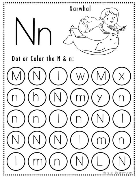 Preschool Letter N Activities, Letter Nn Activities For Preschool, Letter N Worksheets For Kindergarten, Letter N Kindergarten, Letter N Activities For Kindergarten, Letter Nn Worksheets, N Is For, Letter N Craft, Letter N Printable