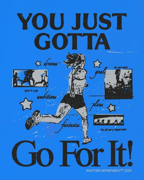 You got this 🦋🦋 This is still something I struggle with tbh. Just know that the best thing you can do, is begin 💙 Graphic Design For Tees, Fun Run Poster Design, You Can Do It Wallpaper, Hopecore Quotes, Running Poster, Dorm Prints, You Can Do It Quotes, Running T Shirt, Running Posters