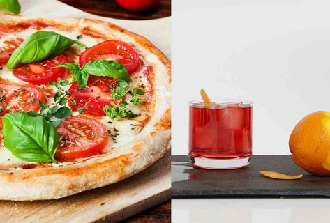 Alcoholic Drinks That Go With Pizza, Pizza Cocktail Pairing, Cocktails For Pizza Night, Cocktails That Go With Pizza, Pizza And Cocktails, Pizza Pairings, Best Mixed Drinks, Italian Drinks, Bar Stuff