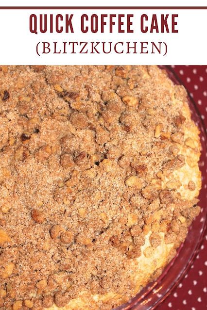 Quick Coffee Cake, Lightning Cake, German Coffee Cake, Peanut Butter Coffee, German Coffee, 2023 Recipes, Springform Pan Cake, Quick Coffee, Afternoon Coffee