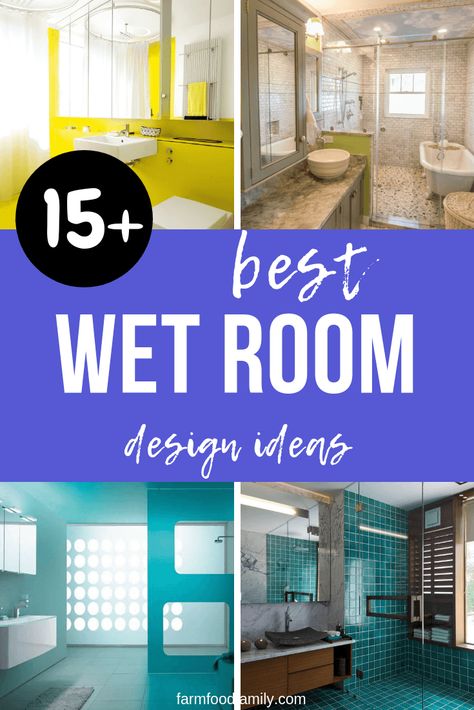 15+ Unique Wet Room Design Ideas 32 Wet Shower Room Ideas, Wet Room Tile, Wet Room Design, Shower Room Ideas, Wet Room Ideas, Bathroom Wall Cladding, Big Bathtub, Wet Room Tiles, Sky Ceiling