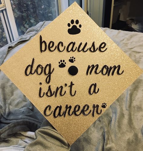 Veterinary Cap Decoration, Dog Mom Graduation Cap, Graduation Cap Designs Veterinarian, Veterinarian Graduation Cap, Dog Graduation Cap Ideas, Graduation Cap Designs Dog Mom, Pet Graduation Cap, Dog Graduation Cap, Science Graduation Cap