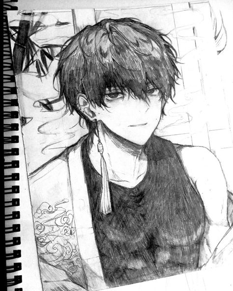 Anime Boy Art, Boy Sketch, Drawing Ideas List, 얼굴 드로잉, Anime Boy Sketch, Art Drawings Sketches Pencil, Skeleton Art, Mini Drawings, Anime Character Drawing